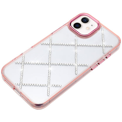 For Apple iPhone 14 /13 Gem Glitter Diamond Bling Clear Hybrid TPU Cover, Colorful Shockproof Protective Back, Slim Fit for Women Girls Case Cover