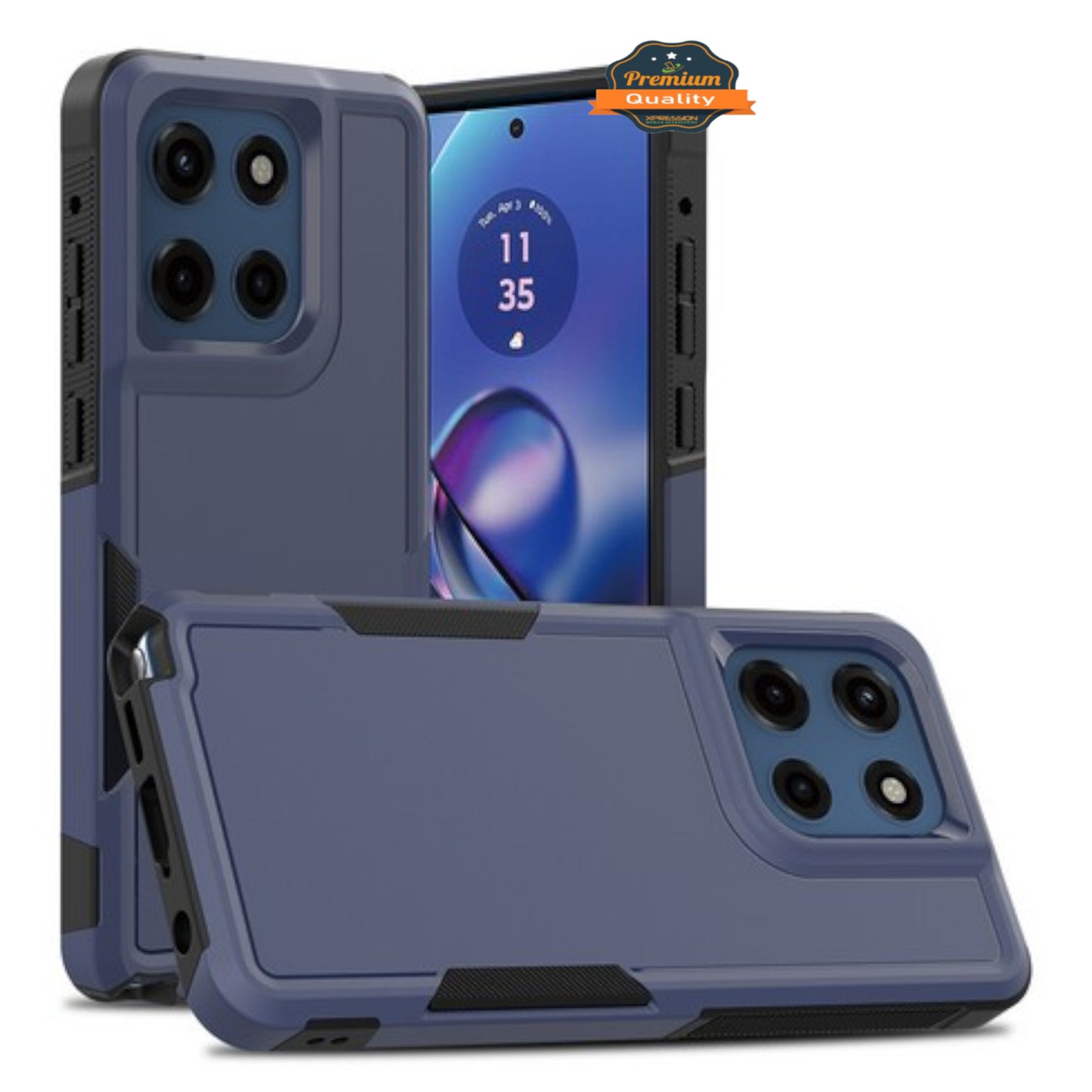For Motorola Moto G Stylus 5G 2025 Rugged Heavy-Duty Dual Layer Military-Grade, Rubber TPU Defender, Hybrid Shockproof Case Cover