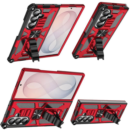 Phone Case for Samsung Galaxy Z Fold 8 Ultra Built in Magnetic Hiden Kickstand Shockproof Rugged Armor Grip Hybrid Heavy Duty Anti Slip Protective Style Cover