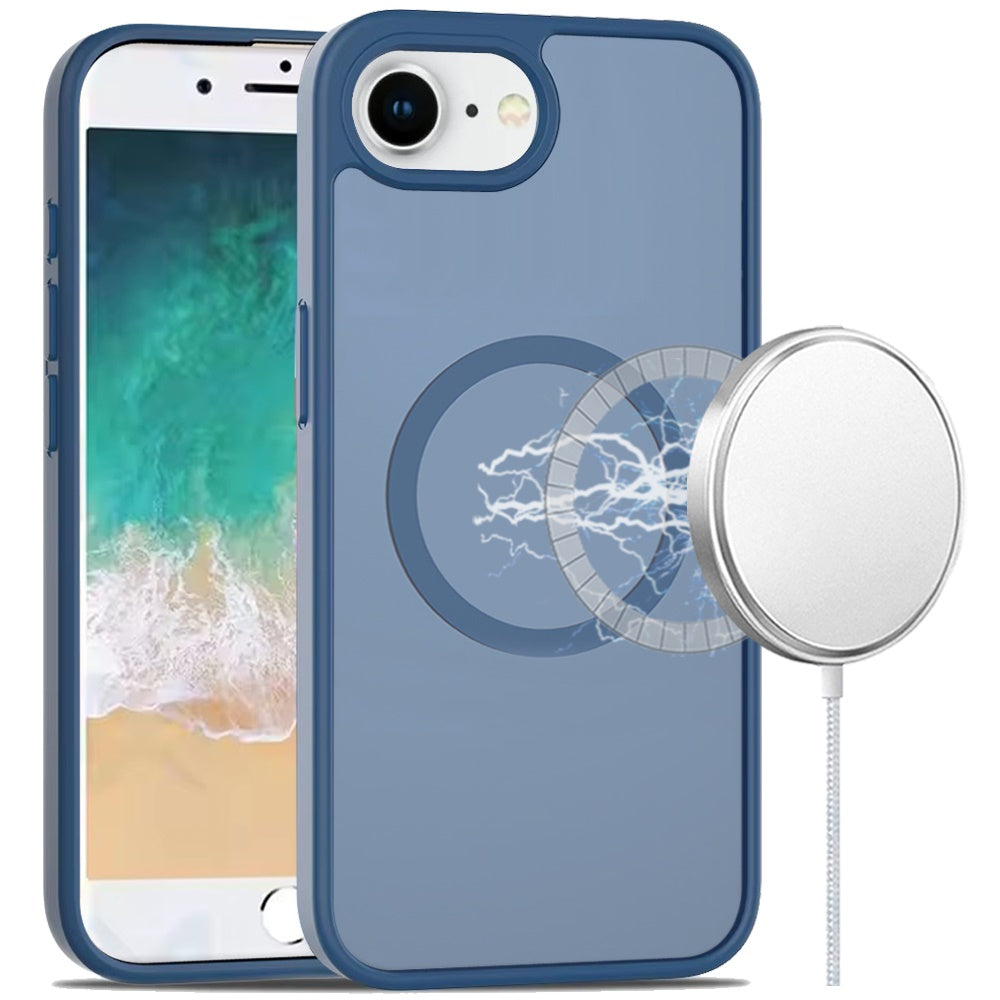 For Apple iPhone 16e (E edition) MagSafe Compatible Case Hybrid Soft TPU Bumper Hard Translucent Matte Back Slim Shockproof Case Cover