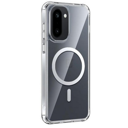 For OnePlus 15R / ACE 6 Hybrid Clear Case Magnetic Back Shockproof Protective Transparent Back, Slim Fit, Wireless Charging Ready Case Cover Clear