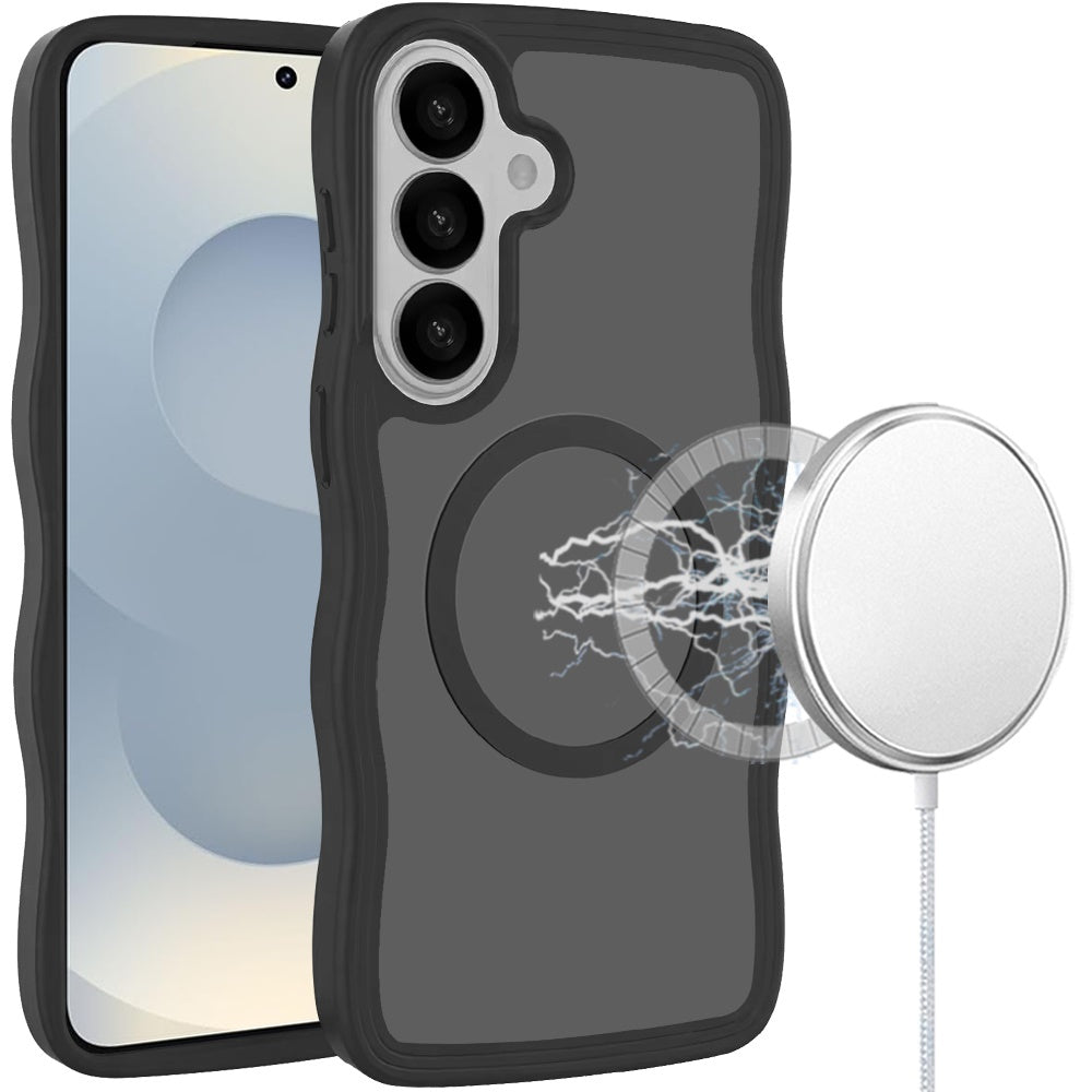 For Samsung Galaxy S26+ / S26 Plus Grip Hand Magnetic Hybrid Case Shockproof Protection Matte Skin Rubber TPU + PC Case Cover