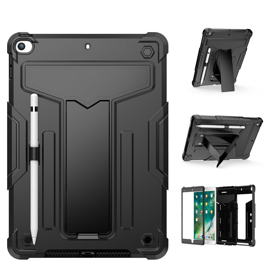 Tablet Case for Apple iPad 9th 8th 7th Gen (10.2 inch) 3in1 Tough Hybrid Vertical Kickstand Heavy Duty Shock Absorbing Drop Protection Raised Bezel Precise Cutouts Cover