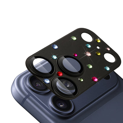Camera Lens Protector for Apple iPhone 17 Pro Diamond Metal Tempered Glass Camera Lens Protector Bling Rhinestone Decorative Camera Protection Design