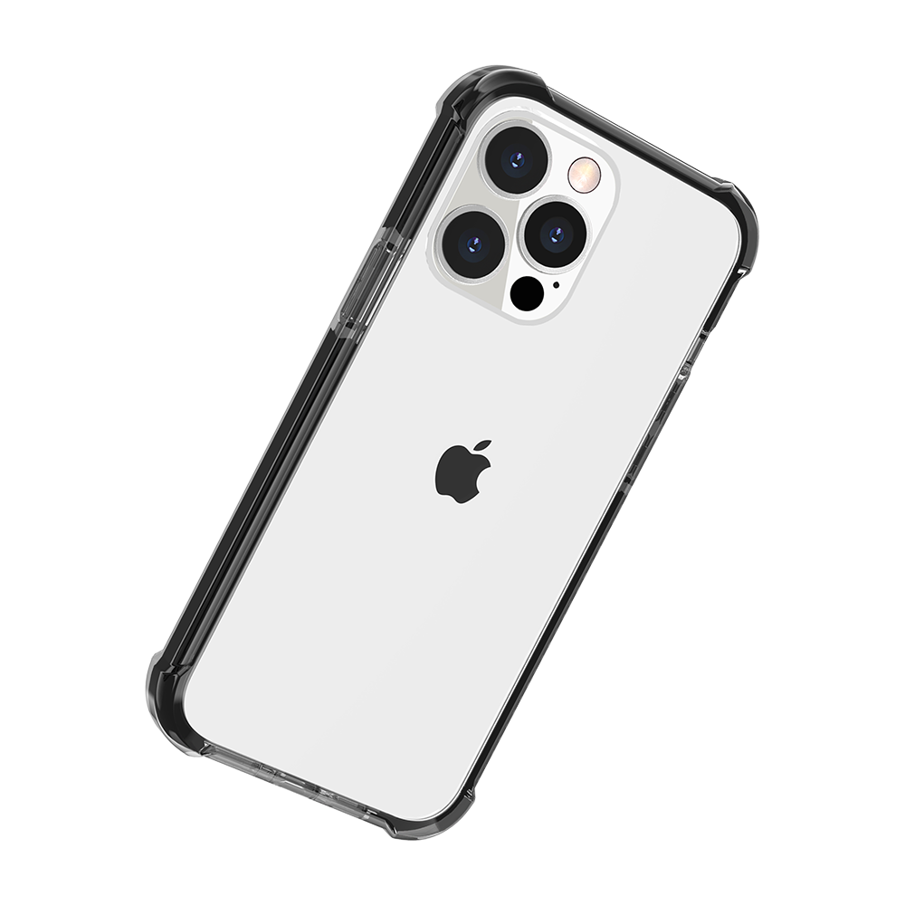 Phone Case for Apple iPhone SE 3 (2022) SE/8/7 Transparent Acrylic Shockproof Rugged Hybrid Heavy Duty Color Frame Raised Bezel Clear Durable Grip Cover Black