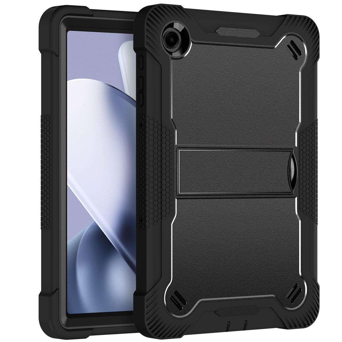 Tablet Case for T-Mobile Revvl TAB 2 5G Shockproof Hybrid Built in Kickstand Dual Layer Rugged Heavy Duty Armor Anti Slip Impact Resistant Durable Grip Cover