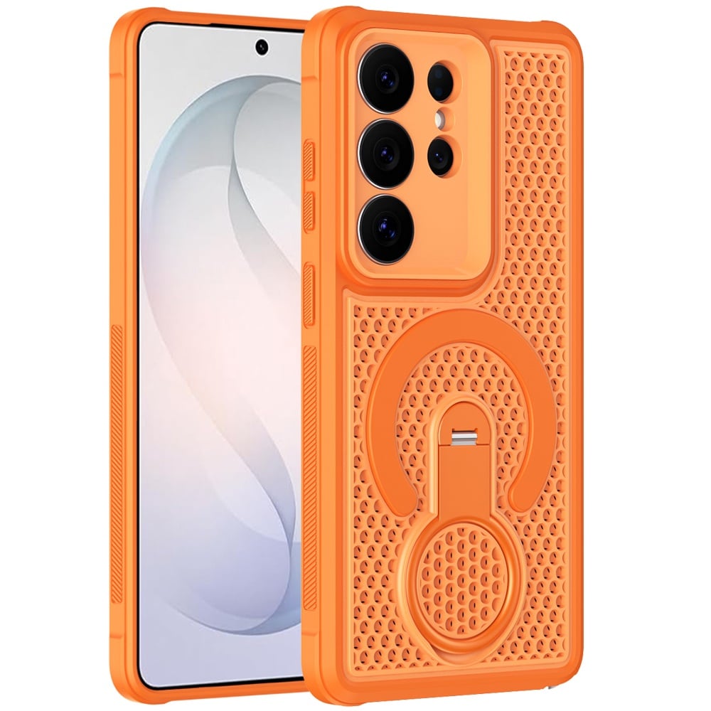 Phone Case for Samsung Galaxy S26 Ultra Magnetic Honeycomb Hybrid Rugged Armor Ring Kickstand Dual Layer Shock Absorbing Hard PC Soft TPU Cover
