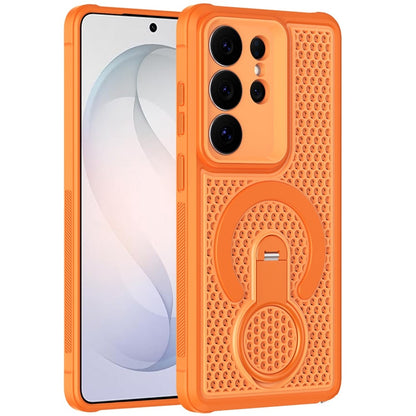 Phone Case for Samsung Galaxy S26 Ultra Magnetic Honeycomb Hybrid Rugged Armor Ring Kickstand Dual Layer Shock Absorbing Hard PC Soft TPU Cover