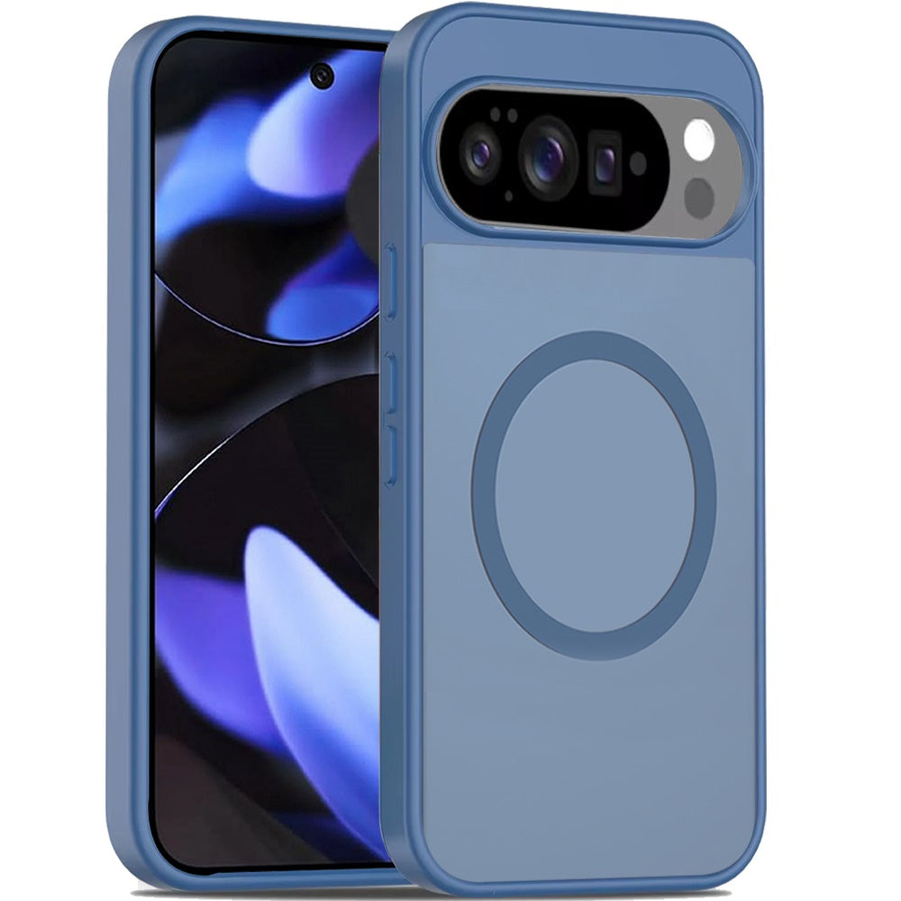For Google Pixel 10 Pro XL MagSafe Compatible Case Hybrid Soft TPU Bumper Hard Translucent Matte Back Slim Shockproof Case Cover