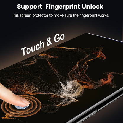 Standard for Samsung Galaxy S24 5G Samsung Galaxy S24 5G Full-Coverage Tempered Glass Screen Protector [2.5D Round Edge] Glass Film 0.3mm Full Cover Clear Black