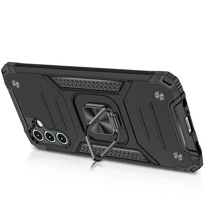 Phone Case for Samsung Galaxy A56 / A36 Magnetic Car Mount Hybrid Ring Stand Shockproof Rugged Grip Armor Heavy Duty Protective TPU Durable Cover