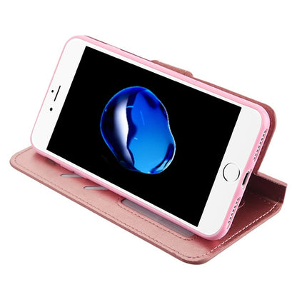 For Samsung Galaxy S25 Ultra Wallet PU Leather Pouch with Credit Card Slots ID Money Pocket, Flip Stand & Strap Bookstyle Case Cover Rose Gold