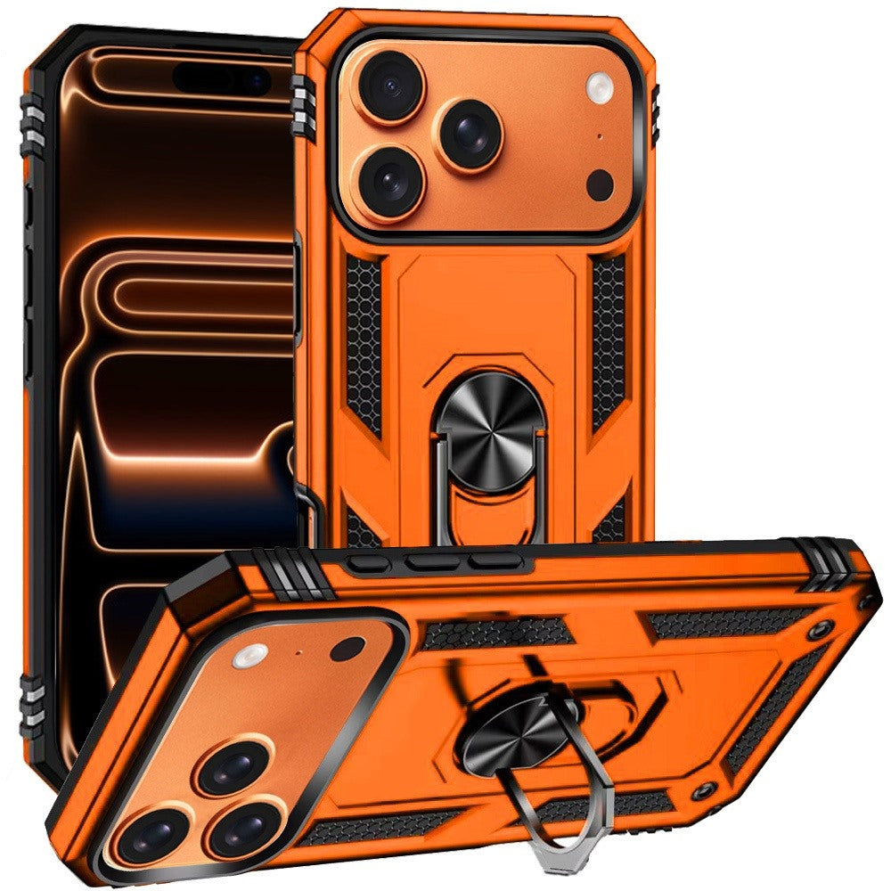 Phone Case for Apple iPhone 18 Pro Max Rotatable Ring Stand Shockproof Hybrid Armor Anti Slip Heavy Duty Fit Magnetic Car Mount Durable Grip Cover