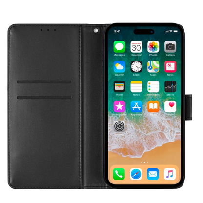 Phone Case for Samsung Galaxy S26 FE /Fan Edition Leather Wallet Folio Credit Card Holder with Magnetic Closure Wrist Strap Classic Flip Design Storage Slots Cover