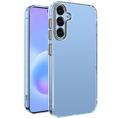 Phone Case for Samsung Galaxy A57 Transparent Clear Hybrid Metal Button Camera Guard Shockproof Gummy TPU Slim Protective Grip Cover
