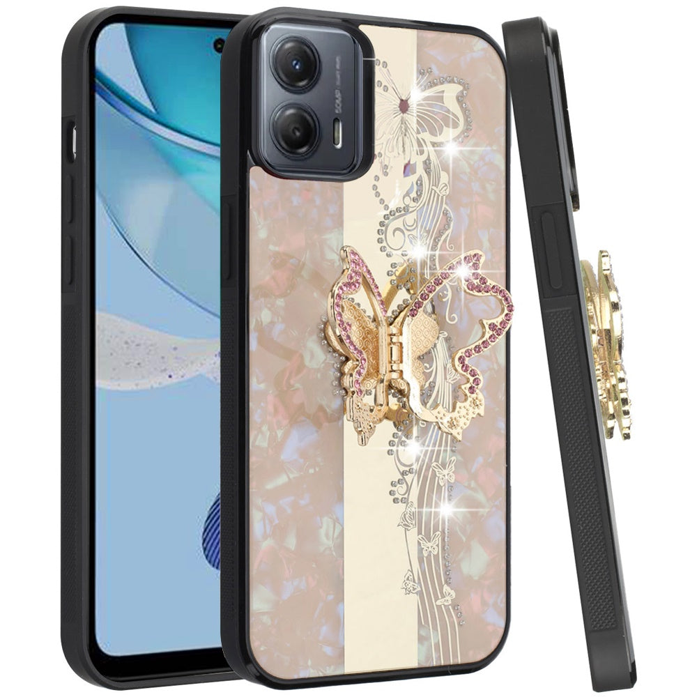 For Samsung Galaxy S26 Ultra Diamonds 3D Butterfly Bling Sparkly Glitter Ornaments Engraving Hybrid with Stand Fashion Case Cover