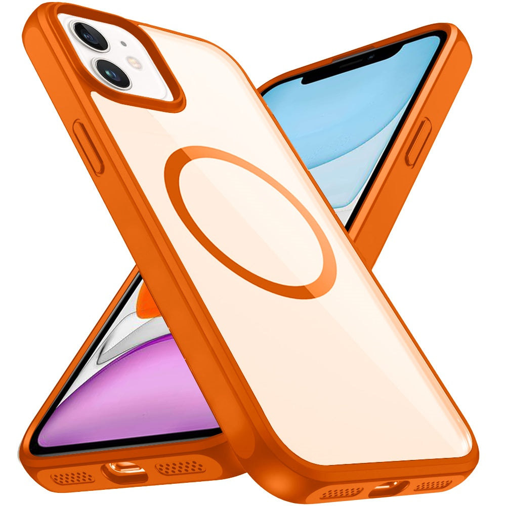 Phone Case for Apple iPhone 11 Transparent Magnetic HQ Shockproof Hybrid 2.0mm Thick AntiSlip Grip Drop Protection Rugged Clear Durable Impact Cover