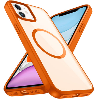 Phone Case for Apple iPhone 11 Transparent Magnetic HQ Shockproof Hybrid 2.0mm Thick AntiSlip Grip Drop Protection Rugged Clear Durable Impact Cover