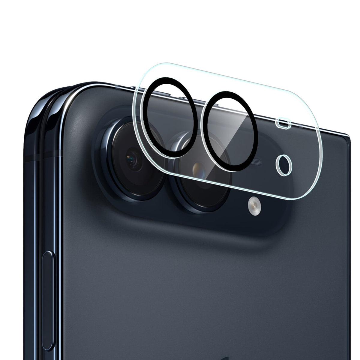 Camera Lens Protector Tempered Glass Transaprent Black Edge Case-Friendly Ultra-Thin