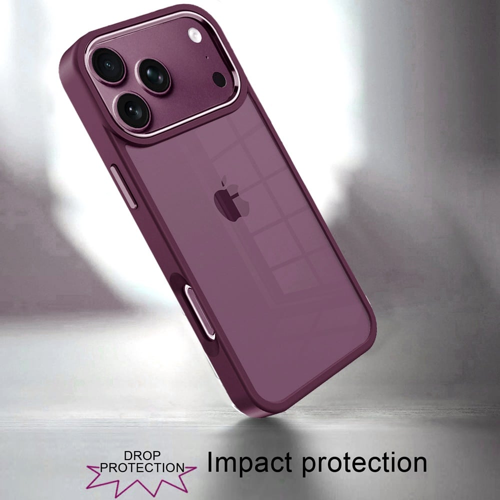 Transparent Thick Acrylic Hybrid Metal Buttons Shockproof Rubber TPU Slim Durable Grip Protective