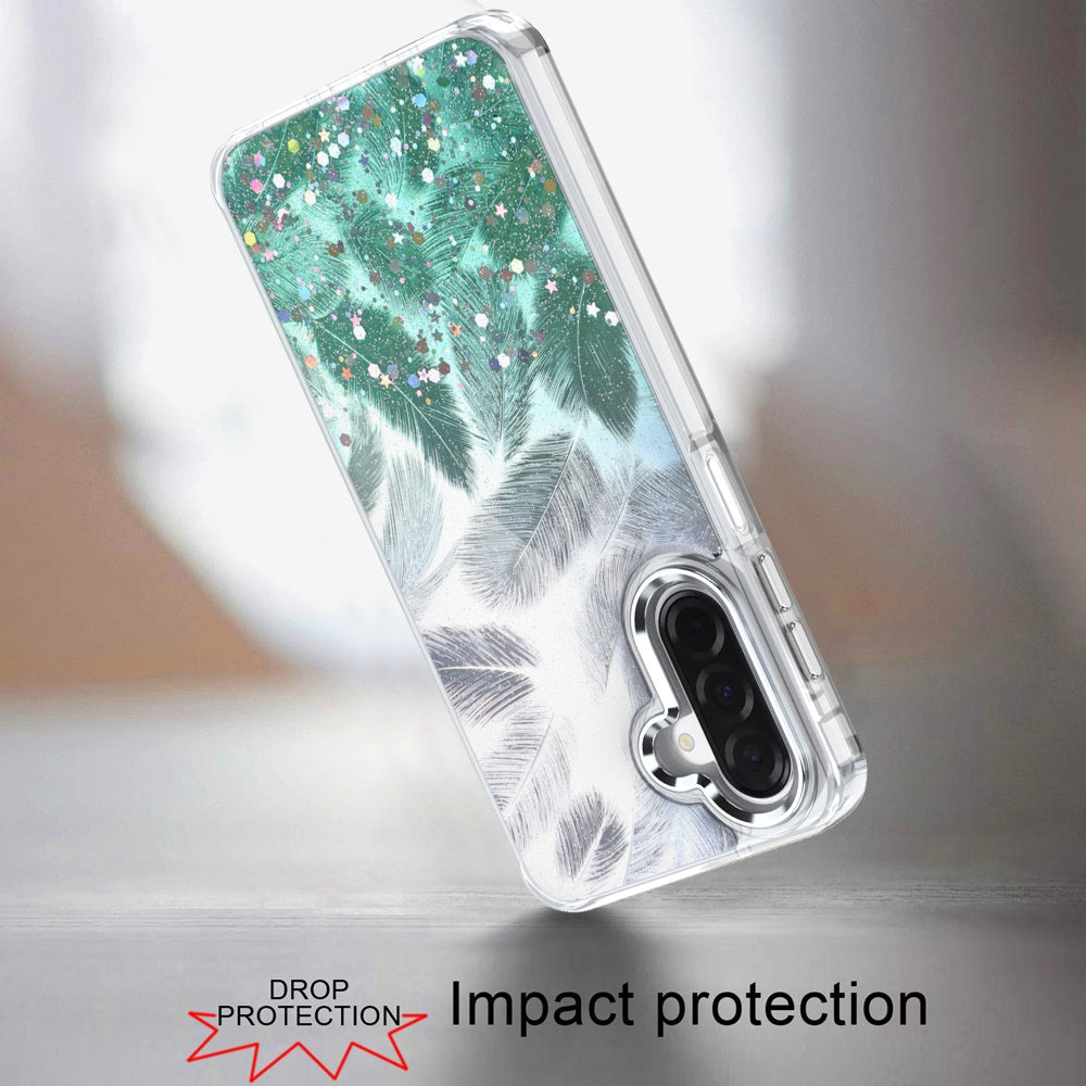 For Samsung Galaxy S25 Fan Edition /Galaxy S25 FE Fashion Epoxy Glitter Shimmer Design, Hybrid Shockproof TPU, Stylish Sparkle Slim TPU Protective Case Cover