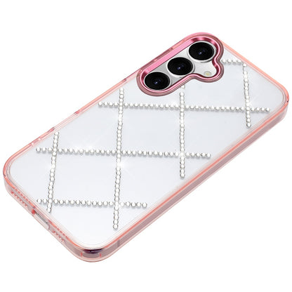 For Samsung Galaxy S25 FE, S25 Fan Edition Gem Glitter Diamond Bling Clear Hybrid TPU Cover, Colorful Shockproof Protective Back, Slim Fit for Women Girls Case Cover