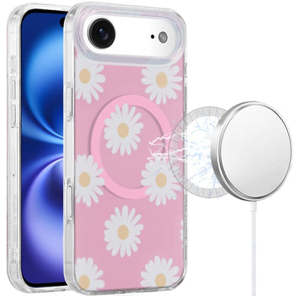 For Apple iPhone 17E /16E Stylish Pattern Fashion IMD Printed Design TPU Double Layer Slim Shockproof with Magnetic Back Case Cover