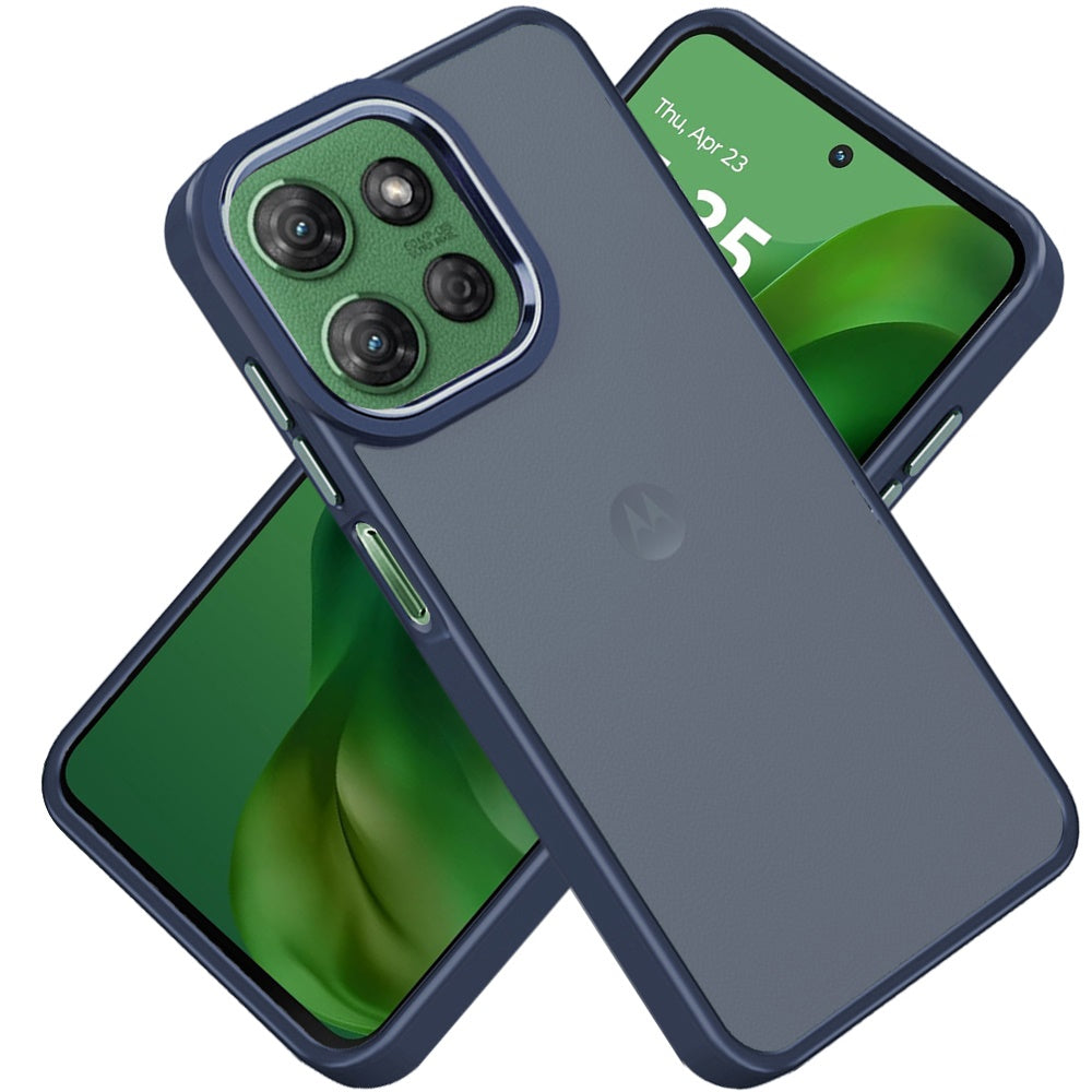 For Motorola Moto G Power 5G 2027 Slim Fit Thin Hybrid,Frosted Matte Polished Acrylic Hard PC with TPU Rubber Frame Case Cover