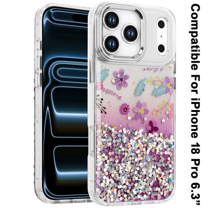 Luxury Glitter Epoxy Design Chrome Metallic Edge Shockproof Protective Stylish Fashion Durable Slim Premium Finish