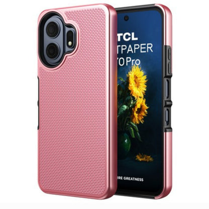 for TCL NXTPAPER 70 Pro TCL 70 Pro Dual Layer Slim & Tough Hybrid Shockproof Heavy Duty Rubber TPU Matte with Textured Rugged Shell Protection Cover