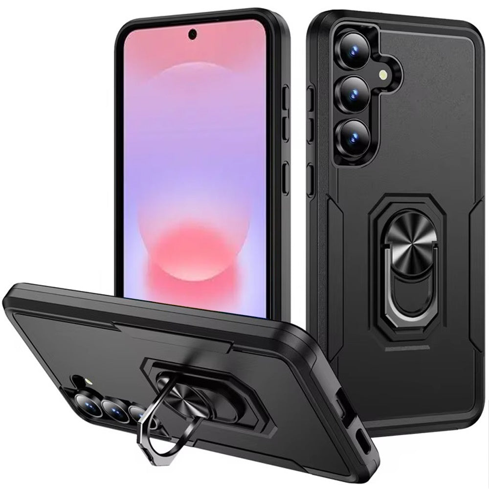 Tough Hybrid Ring Stand Shockproof Rugged Grip Impact Resistant Hybrid Kickstand Heavy Duty Durable