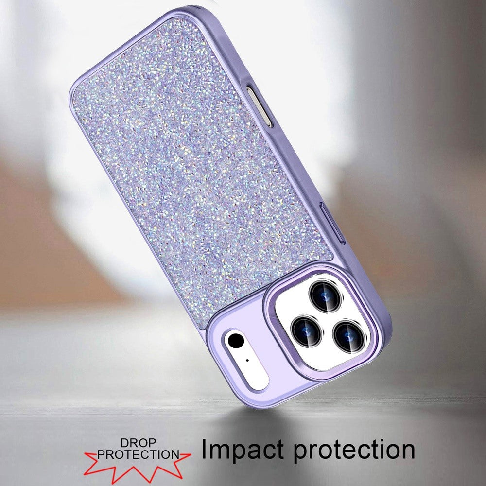 Crystal Glass Bling Diamond Metallic Edge Shockproof Durable Protective Clear Hybrid Stylish Premium Design