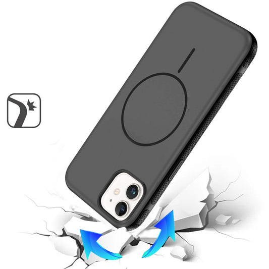 Phone Case for Apple iPhone 11 Super Magnetic Compatible with MagSafe Matte Hybrid TPU Shockproof Protective Durable Grip Edge Slim Fit Cover