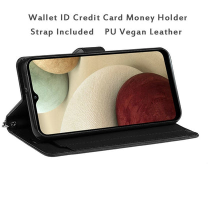 For Samsung Galaxy S25 /S24 Wallet Cases PU Leather with Credit Card /ID /Cash Holder Slot Dual Flip Book Pouch, Stand and Strap Case Cover