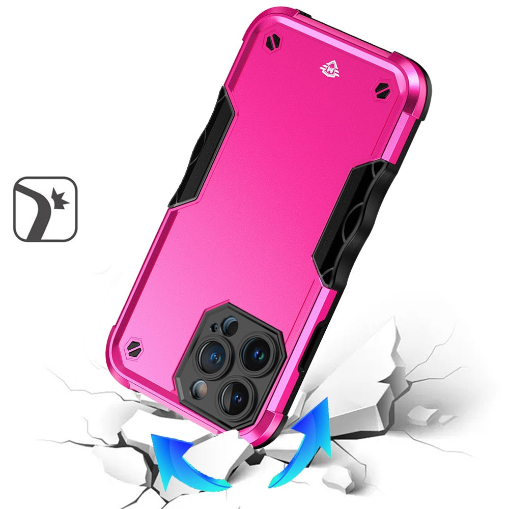 For iPhone 12 / iPhone 12 Pro (6.1") Slim Fit Back Hybrid Lightweight Shockproof 2-in-1 Hybrid Hard PC Bumper Frame Armor Protection Case Cover Grey+Black