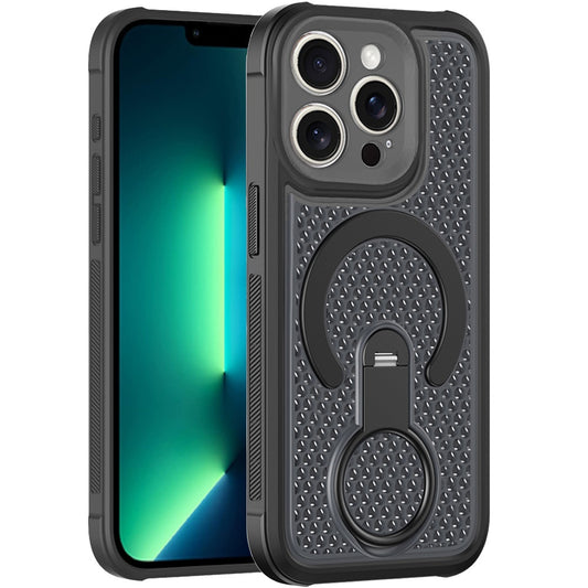 Phone Case for Apple iPhone 13 Pro Max Magnetic Honeycomb Hybrid Rugged Armor Ring Kickstand Dual Layer Shock Absorbing Hard PC Soft TPU Cover