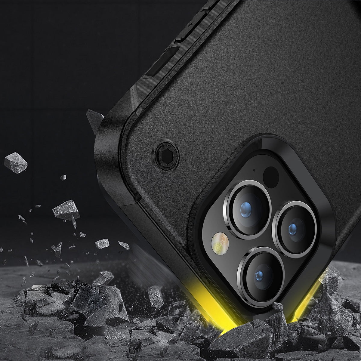 For Apple iPhone 15 Pro (6.1") Heavy Duty with Kickstand Stand Hybrid Sturdy Military Armor Durable Shockproof Bumper  Phone Case Cover