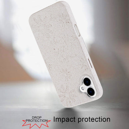 For Apple iPhone 16 Plus (6.7") Eco Friendly Bio-Degradable Design Hybrid Cases Slim Fit Soft TPU Drop Protection Rubber printed Case Cover