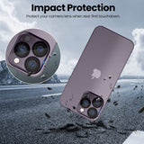 For Apple iPhone 15 Pro Max (6.7") Tempered Glass Camera Lens Protector Ultra HD, 9H Hardness, Scratch Resistant Back Camera Protection Clear Phone Case Cover