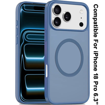 Phone Case for Apple iPhone 18 Pro Magnetic Matte Hybrid Shockproof Smooth Grip Durable Camera Protection Anti-Slip Soft Touch TPU Armor Cover