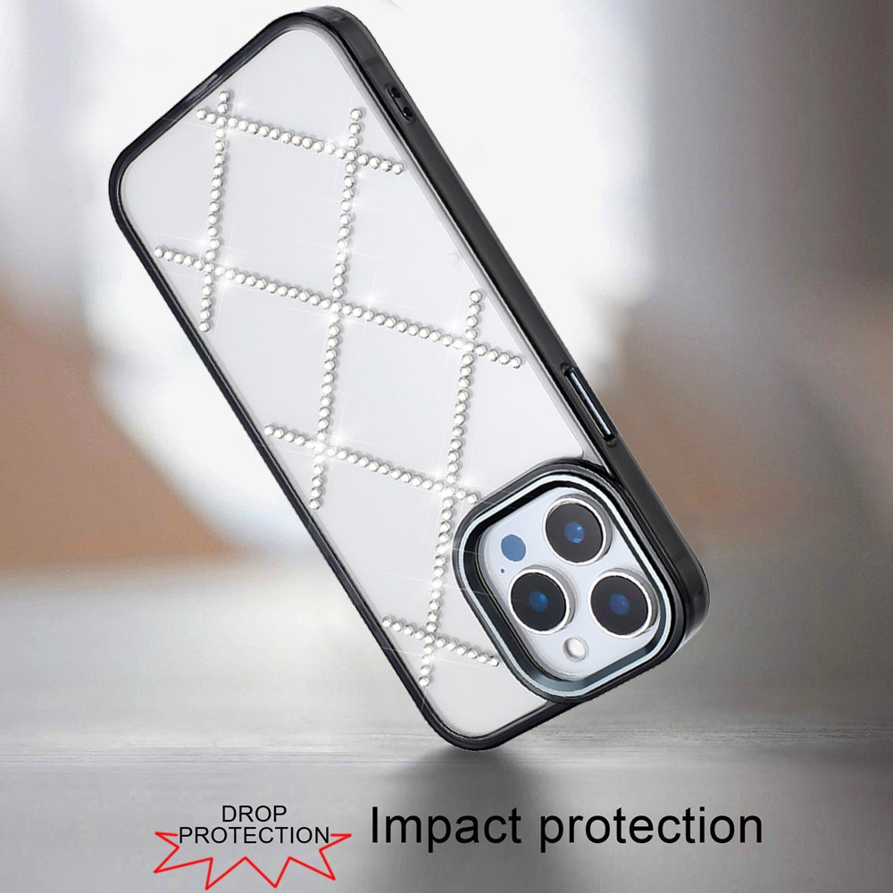 For Samsung Galaxy S25+ /S25 Plus /S24+ Plus Gem Glitter Diamond Bling Clear Hybrid TPU Cover, Colorful Shockproof Protective Back, Slim Fit for Women Girls Case Cover