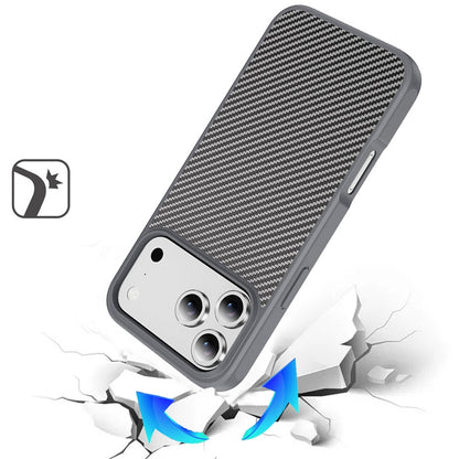 Phone Case for Apple iPhone 18 Pro Max Magnetic Carbon Fiber Hybrid 2.0mm Rugged Compatible with MagSafe Shockproof Durable Protective Grip Cover