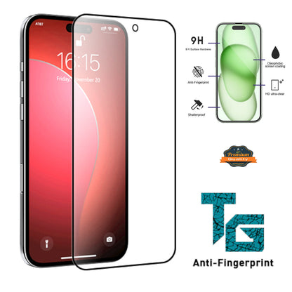 For Apple iPhone 16 Plus (6.7") Anti-Fingerprint Tempered Glass Screen Protector 9H Hardness, HD, Bubble-Free Protector Clear
