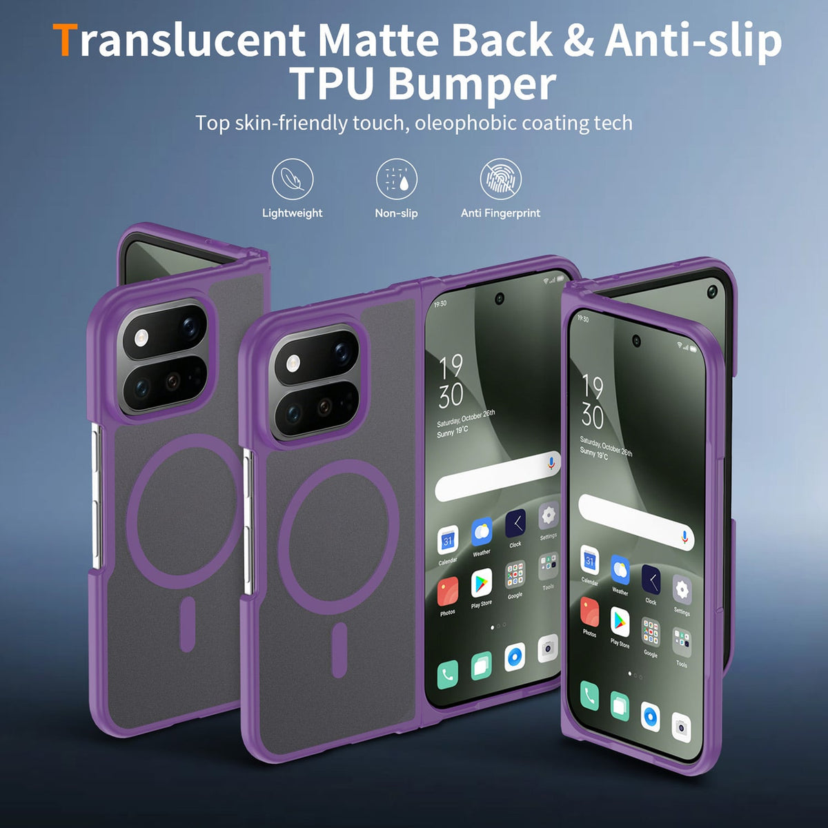 Phone Case for Google Pixel 11 Pro Fold Magnetic Matte Hybrid Shockproof Smooth Grip Durable Camera Protection Anti-Slip Soft Touch TPU Armor Cover