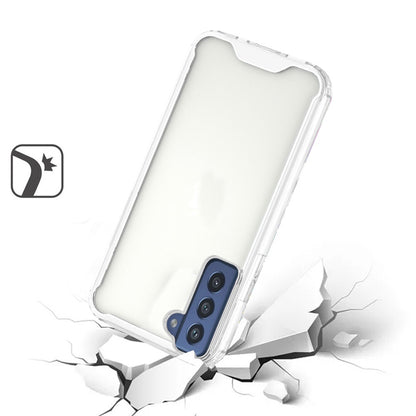 Phone Case for Samsung Galaxy S20 Shockproof Transparent Hard PC TPU Hybrid Durable Frame Gummy Protective Slim Grip Lightweight Cover Clear+Clear