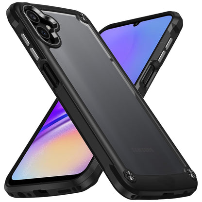 For Samsung Galaxy S25 EDGE Hybrid Transparent Rubber with Metal Buttons & Camera Edges Hard TPU Corner Frame Bumper Case Cover