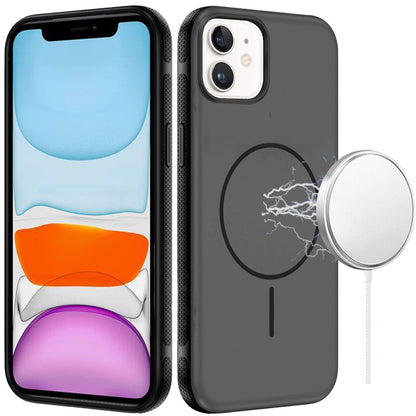 Phone Case for Apple iPhone 11 Super Magnetic Compatible with MagSafe Matte Hybrid TPU Shockproof Protective Durable Grip Edge Slim Fit Cover