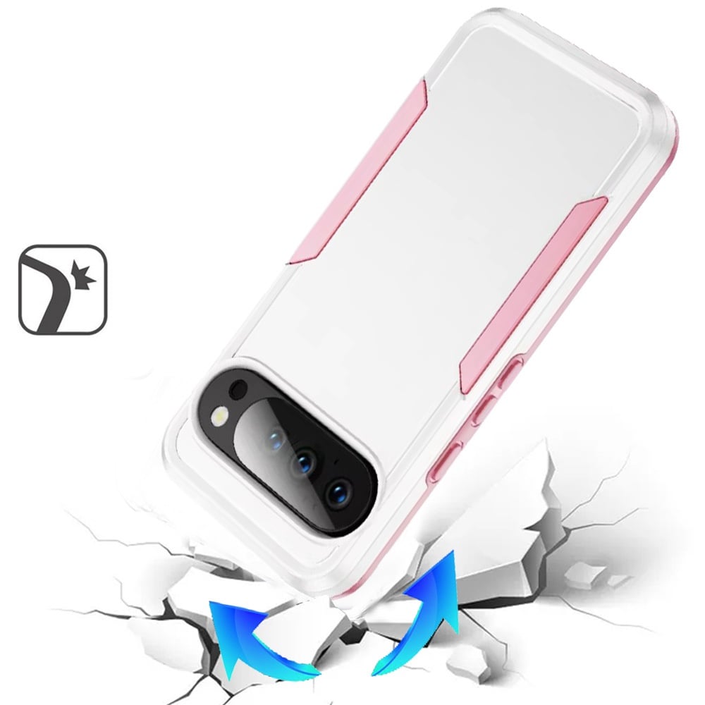 For Google Pixel 10 / 10 Pro Heavy Duty Shockproof Dual Layer Drop Protection Tough Hybrid Rugged Rubber Armor Defend Case Cover