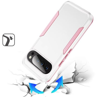 For Google Pixel 10 / 10 Pro Heavy Duty Shockproof Dual Layer Drop Protection Tough Hybrid Rugged Rubber Armor Defend Case Cover
