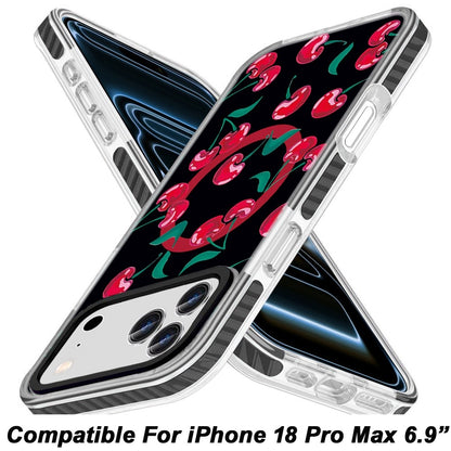 Phone Case for Apple iPhone 18 Pro Max/ iPhone 17 Pro Max Magnetic Hybrid IMD Floral Compatible with MagSafe Shockproof Slim Hybrid Fashion Design TPU Protective Cover